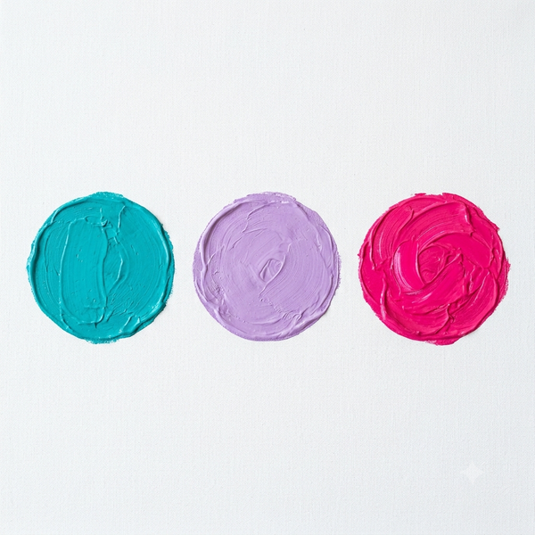 Pintura Lila, Rosa Mexicano y Turquesa 10ml